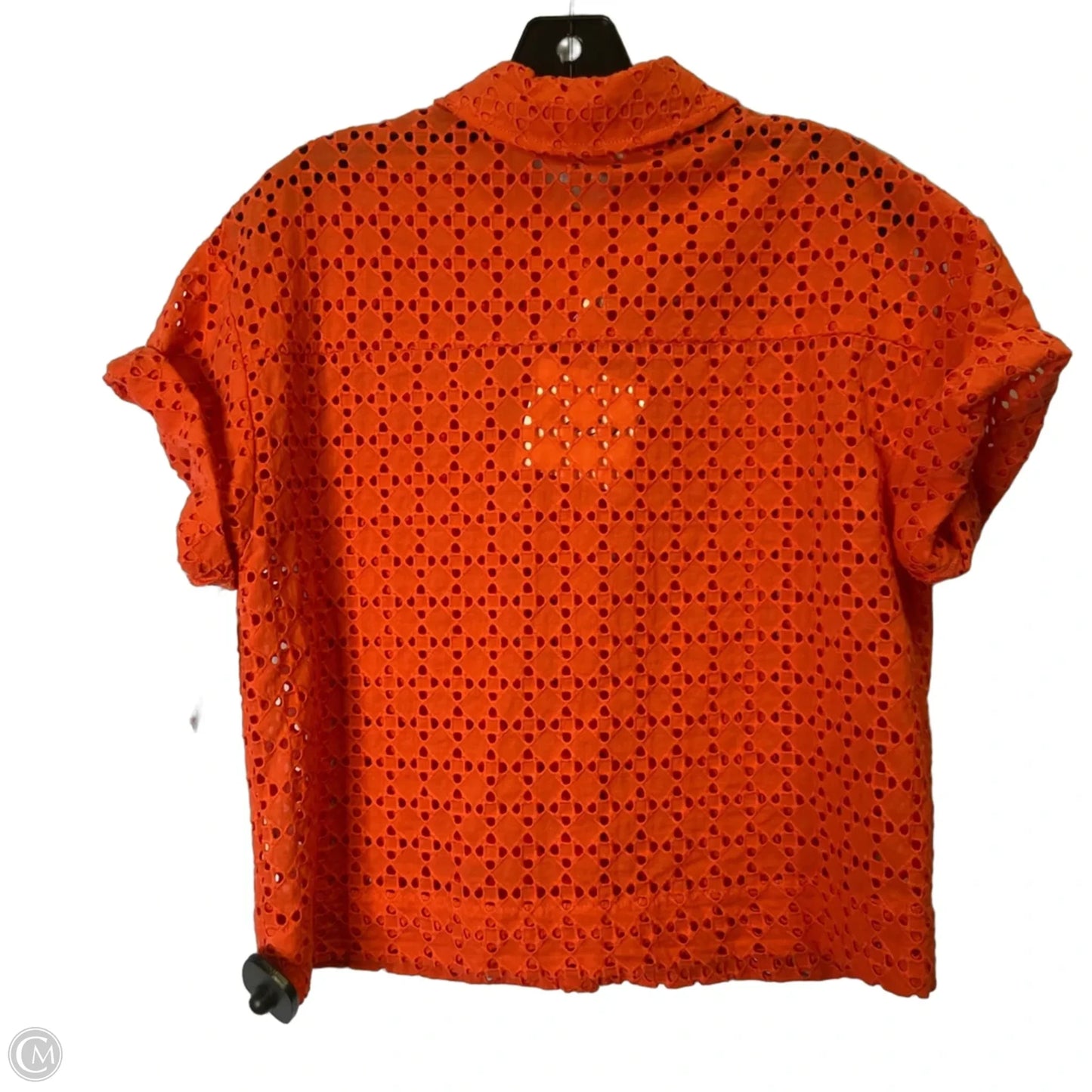 Top Short Sleeve By Marled In Orange, Size: S