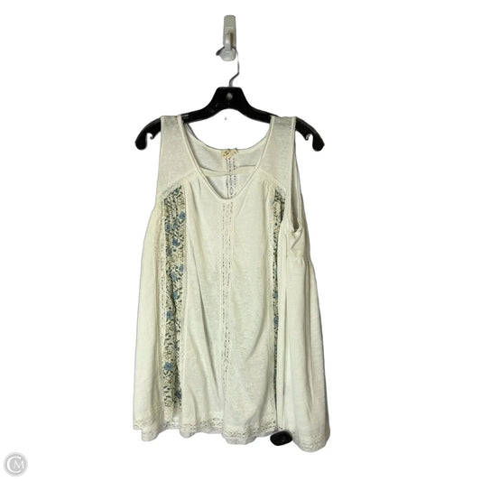 Top Sleeveless By Pol In White, Size: M