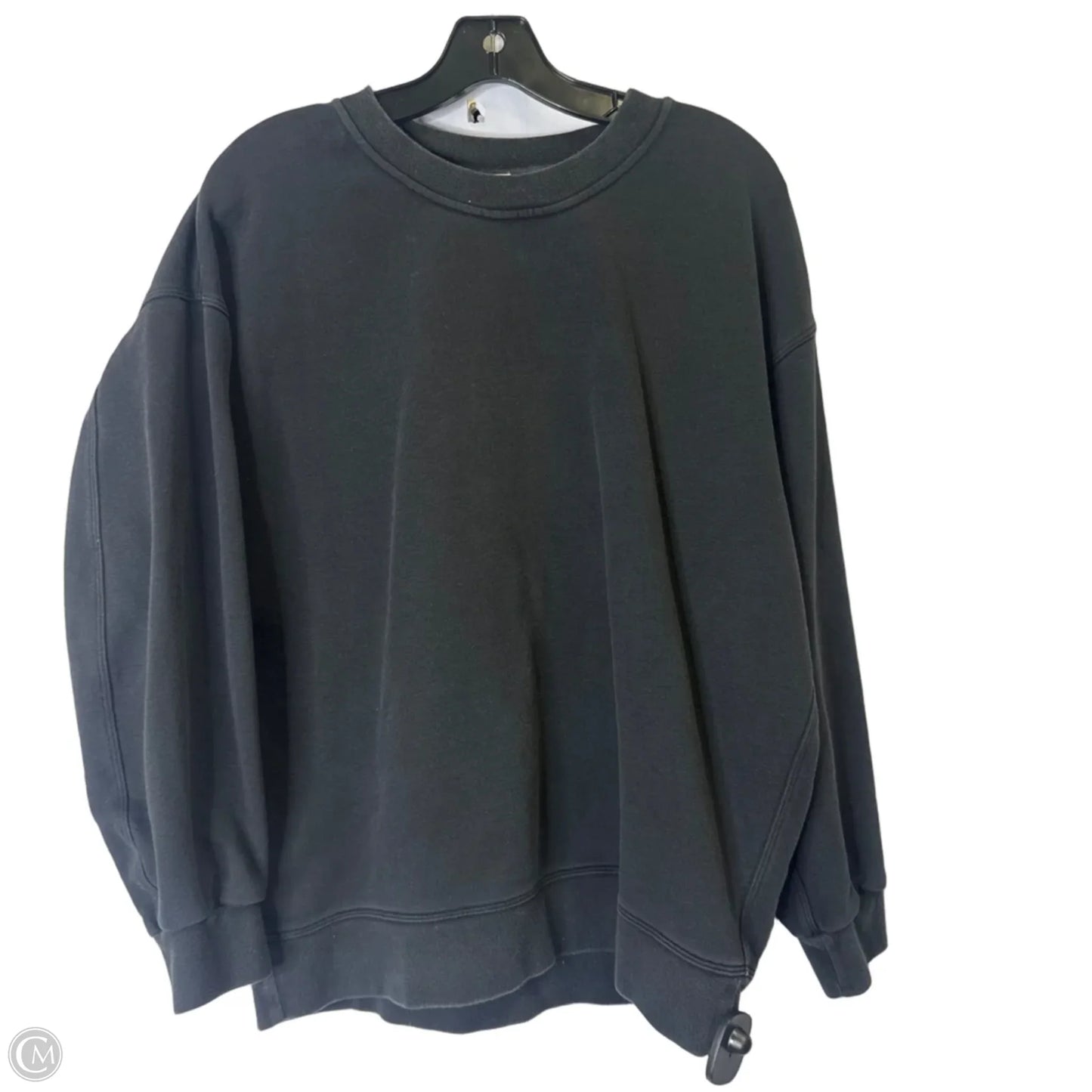 Athletic Sweatshirt Crewneck By Lululemon In Black, Size: 6