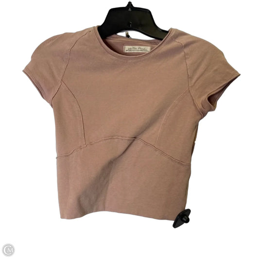 Top Short Sleeve By We The Free In Pink, Size: Xs