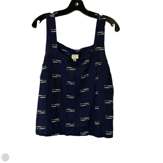 Top Sleeveless By A New Day In Navy, Size: L