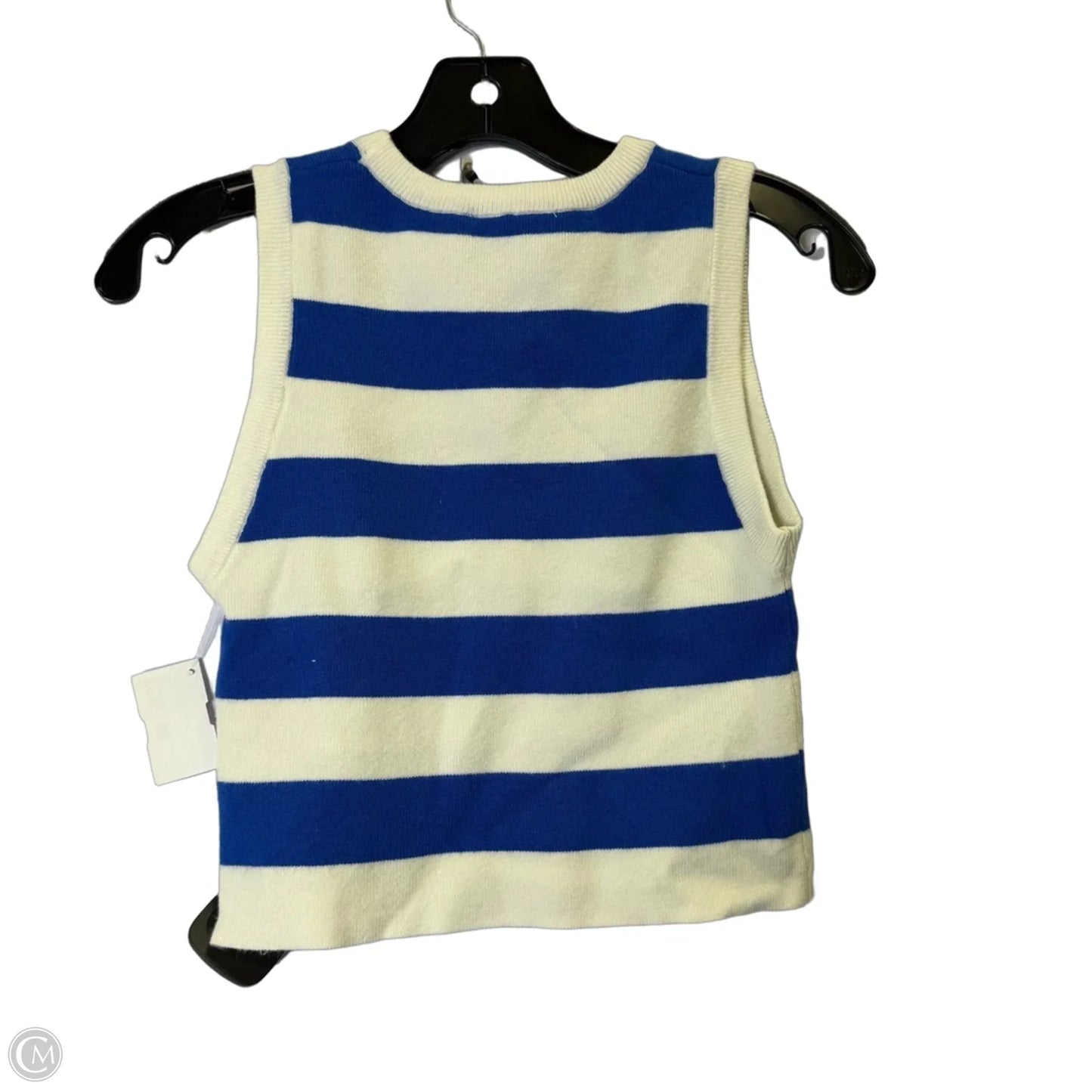 Top Sleeveless By Double Zero In Blue, Size: M