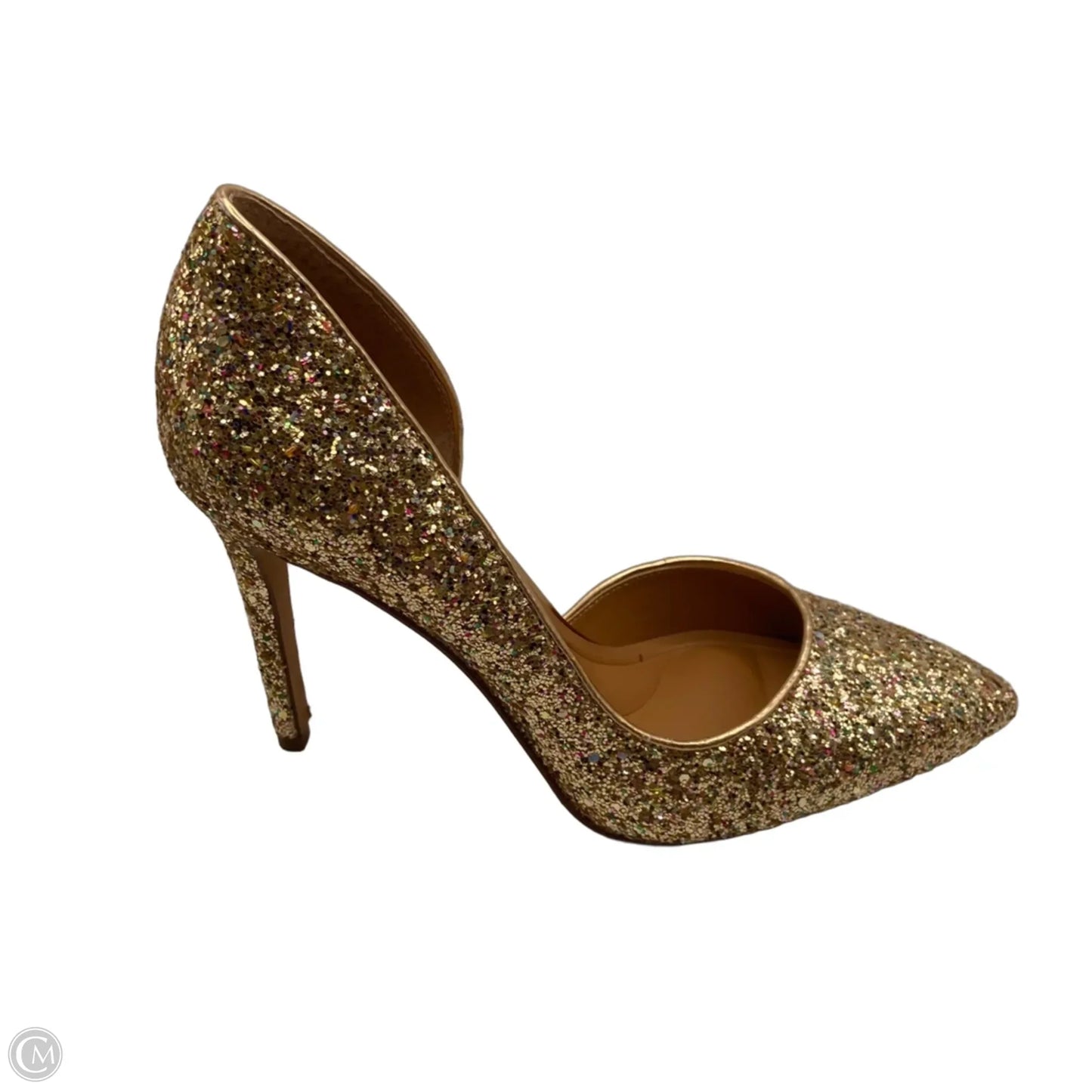 Shoes Heels Stiletto By Jessica Simpson In Gold, Size: 8
