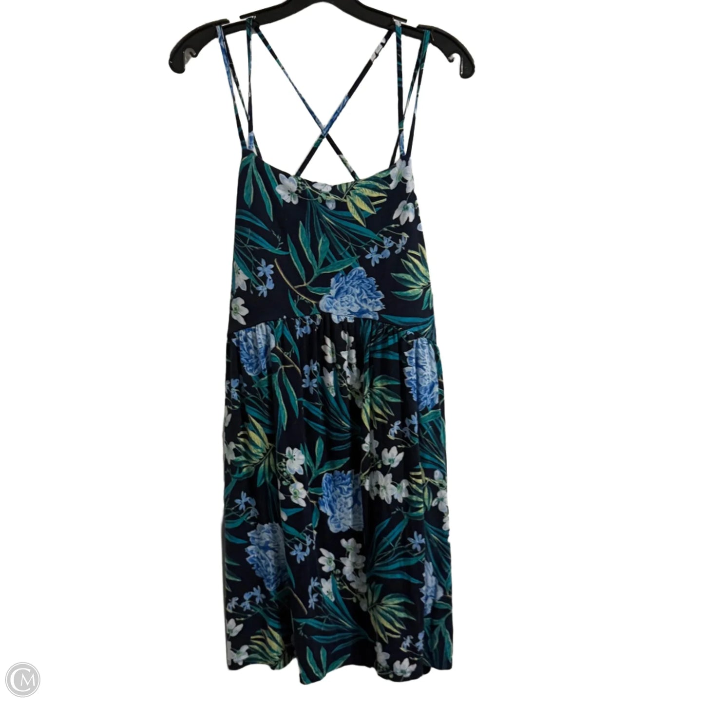 Dress Casual Midi By Old Navy In Tropical Print, Size: Xxl