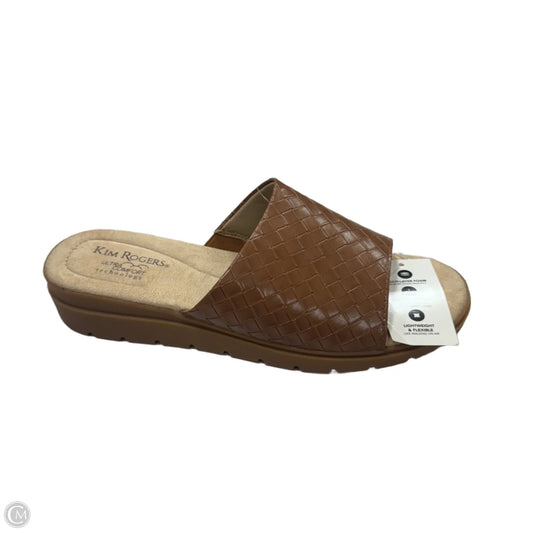Sandals Flats By Kim Rogers In Brown, Size: 11