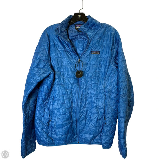 Jacket Puffer & Quilted By Patagonia In Blue, Size: Xl