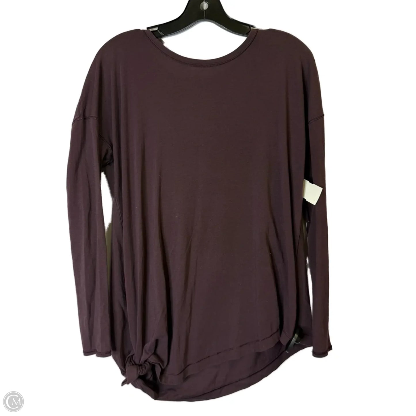 Athletic Top Long Sleeve Collar By Lululemon In Purple, Size: 6