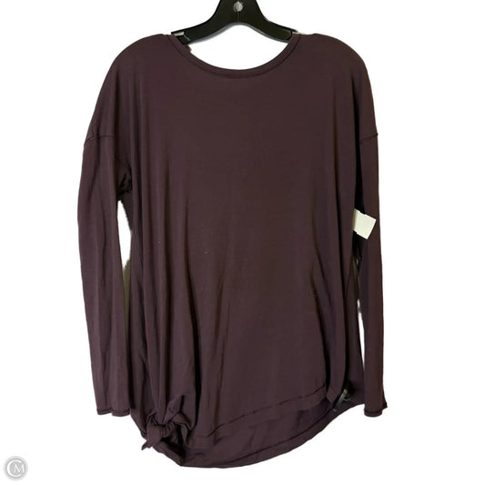 Athletic Top Long Sleeve Collar By Lululemon In Purple, Size: 6
