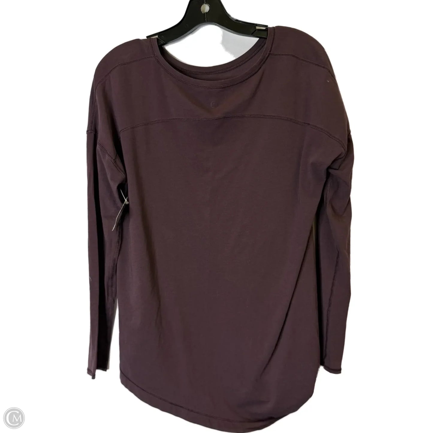 Athletic Top Long Sleeve Collar By Lululemon In Purple, Size: 6