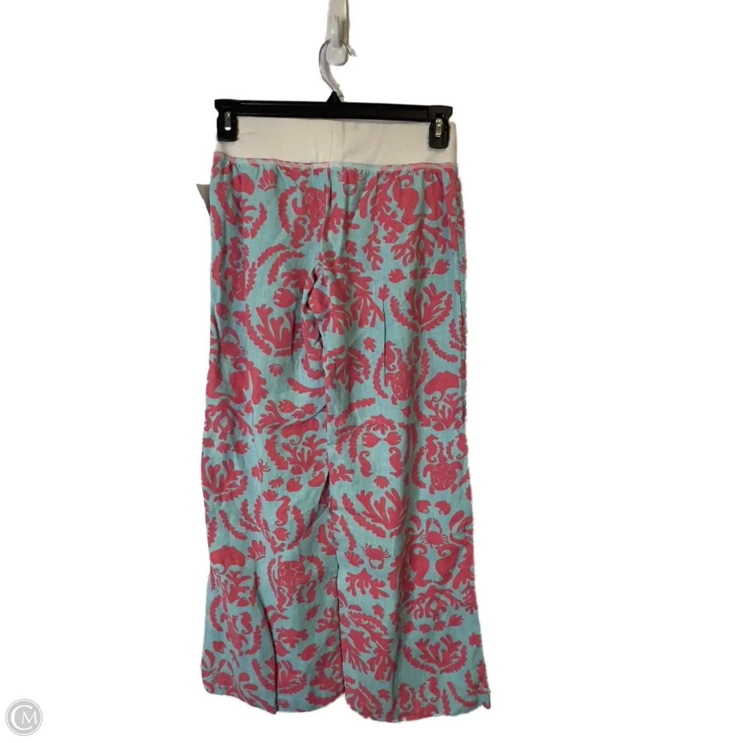 Pants Wide Leg By Lilly Pulitzer In Blue & Pink, Size: S