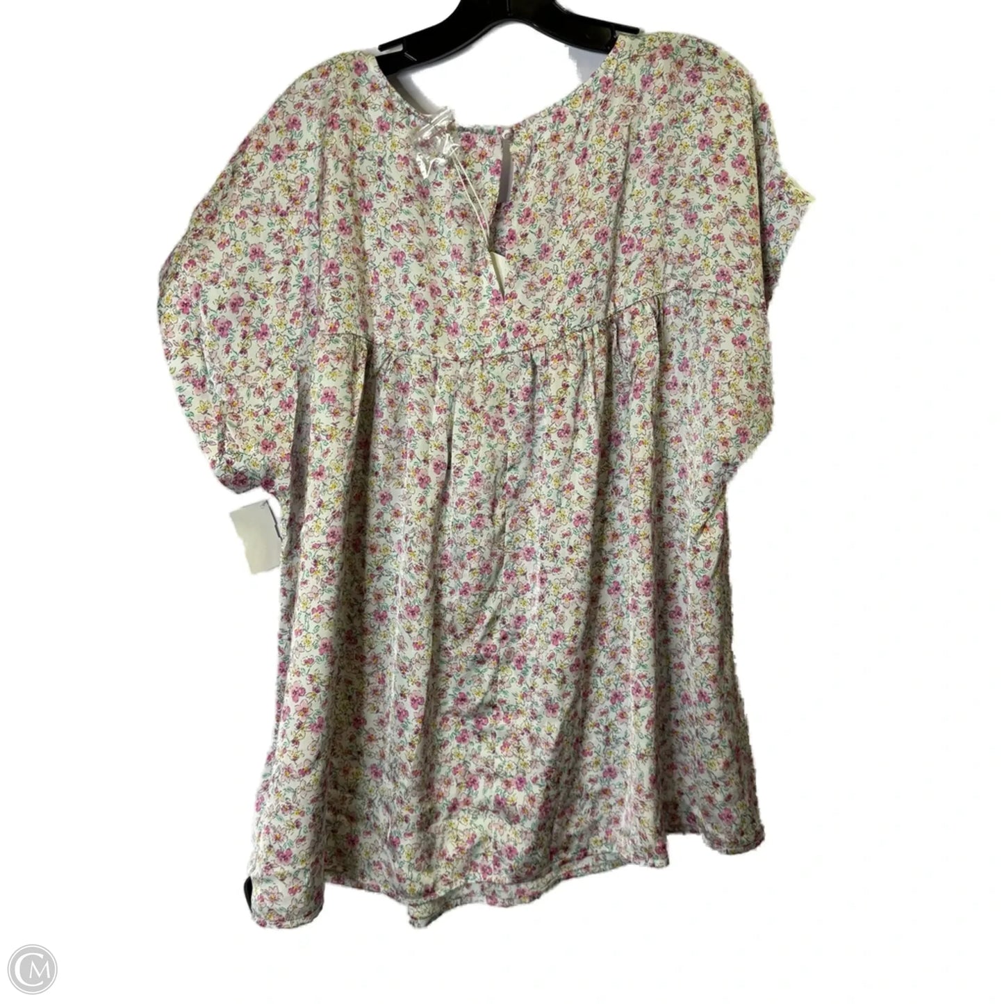 Top Short Sleeve By Clothes Mentor In Floral Print, Size: 2x