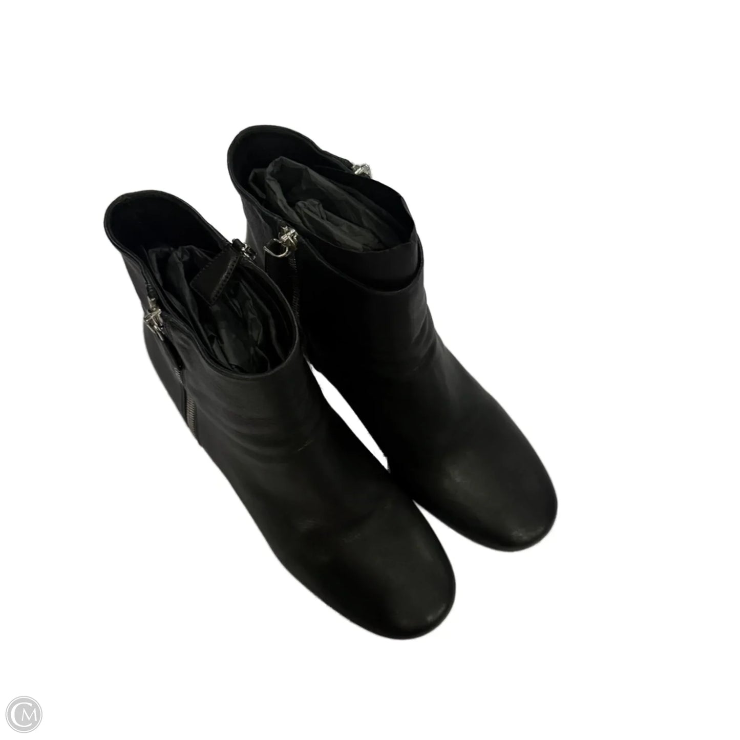 Boots Luxury Designer By Prada In Black, Size: 9.5