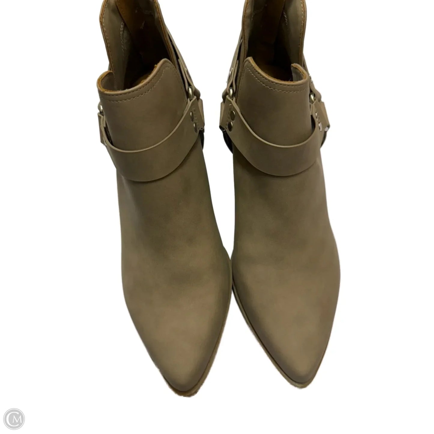 Boots Ankle Heels By Dv In Taupe, Size: 10