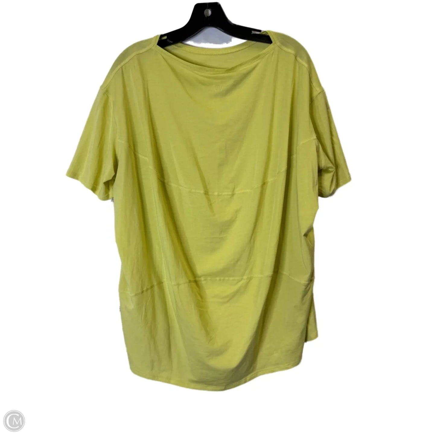 Athletic Top Short Sleeve By Lululemon In Yellow, Size: 10