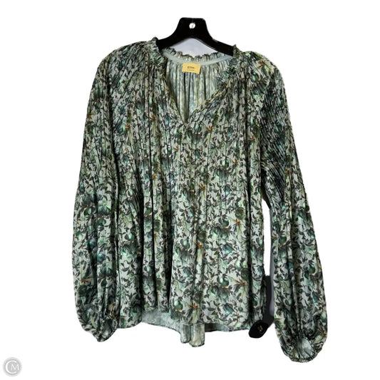 Top Long Sleeve By Elie Tahari In Grey, Size: M