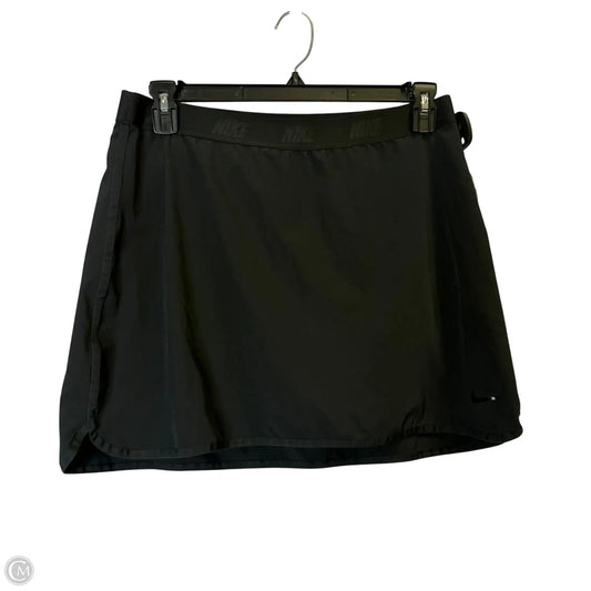 Athletic Skort By Nike Apparel In Black, Size: L