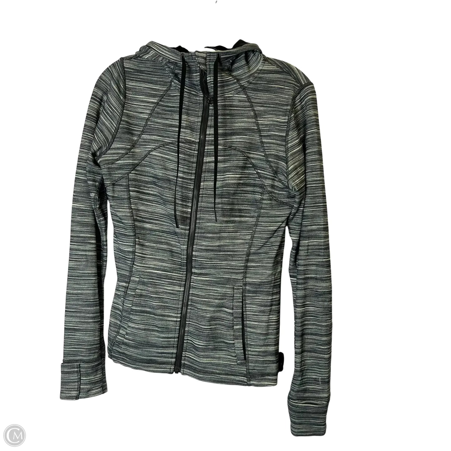 Athletic Jacket By Lululemon In Grey, Size: 10