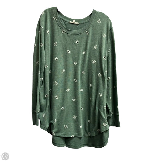 Sweatshirt Crewneck By Jane And Delancey In Green, Size: 2x