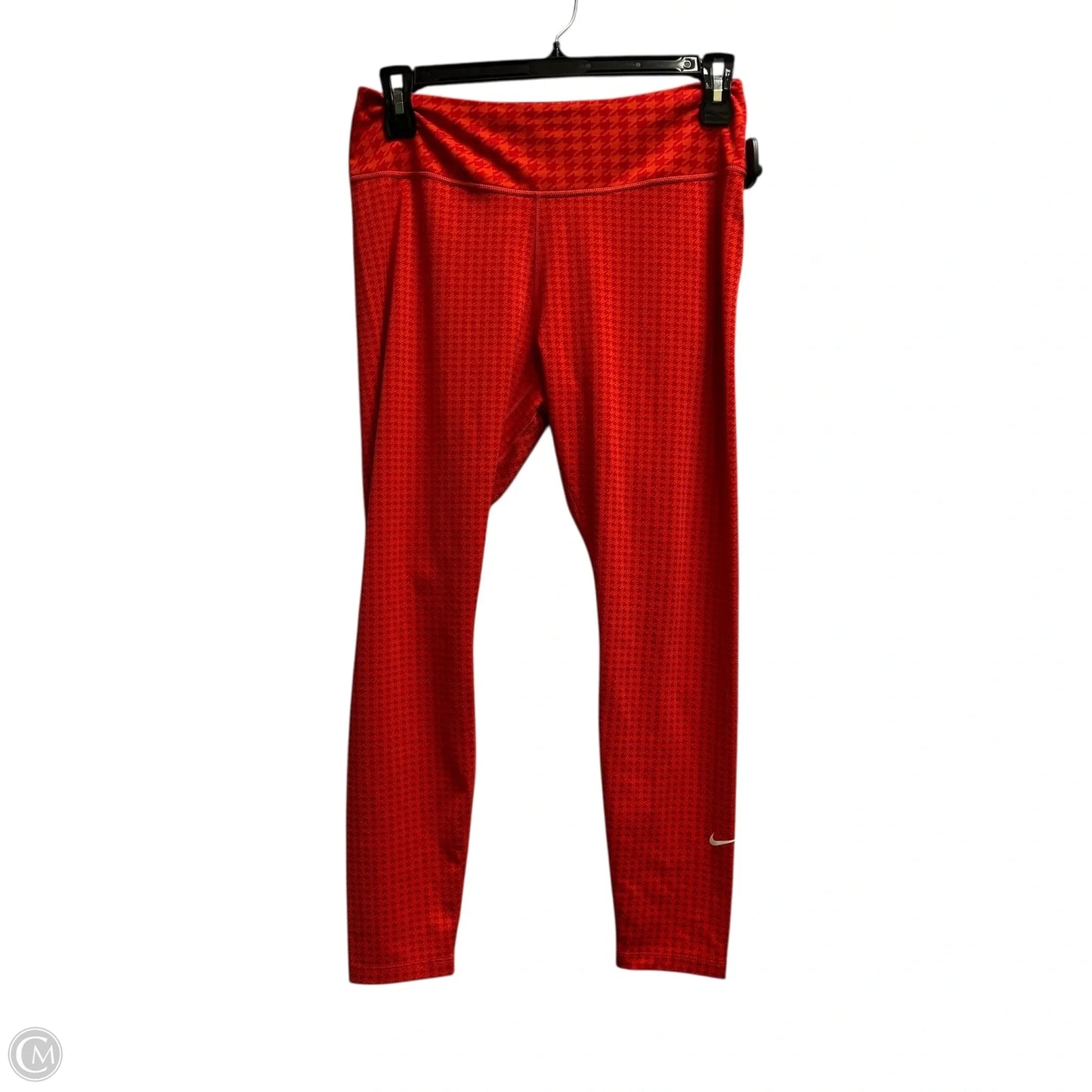 Athletic Leggings By Nike Apparel In Red, Size: L