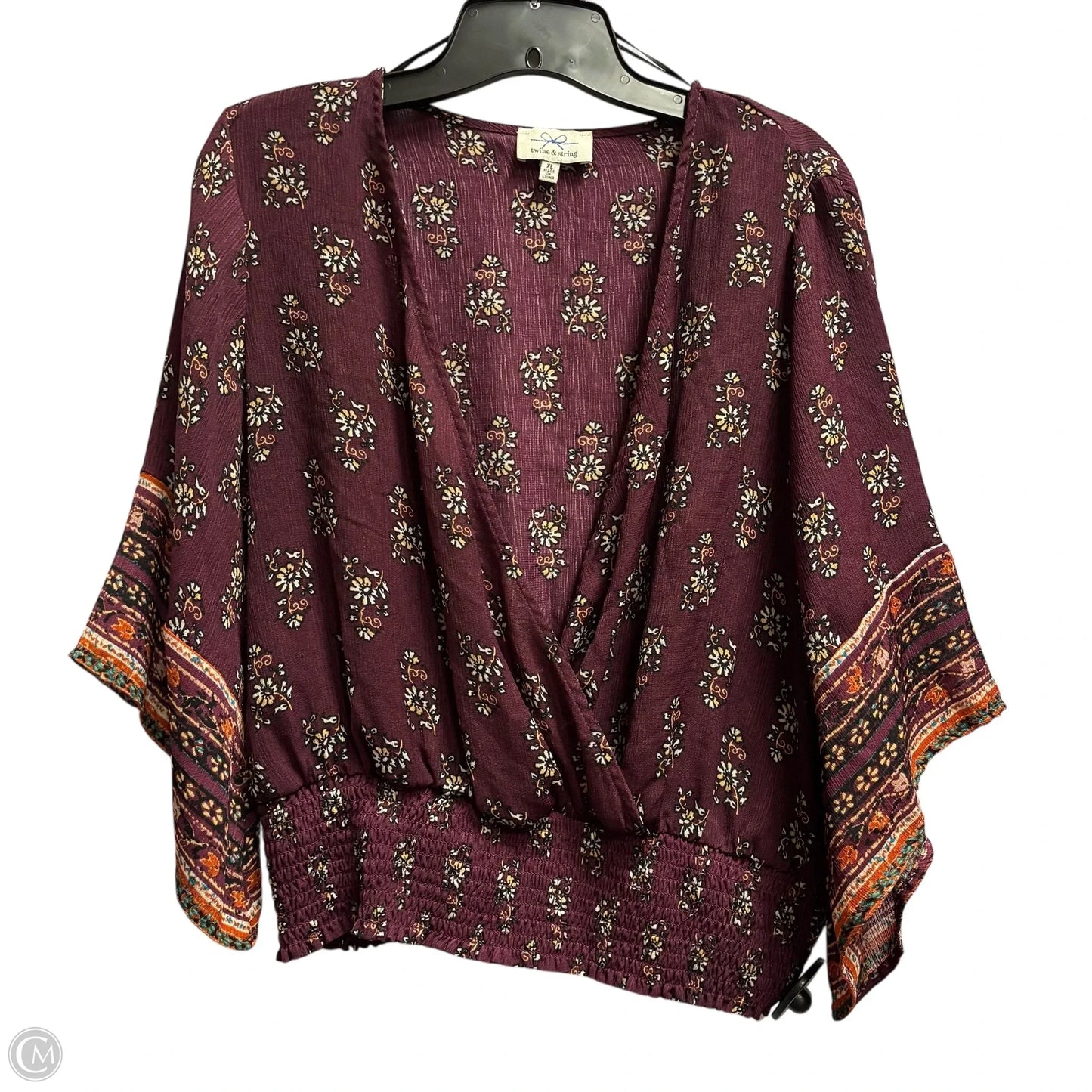 Top Short Sleeve By Clothes Mentor In Purple, Size: Xl