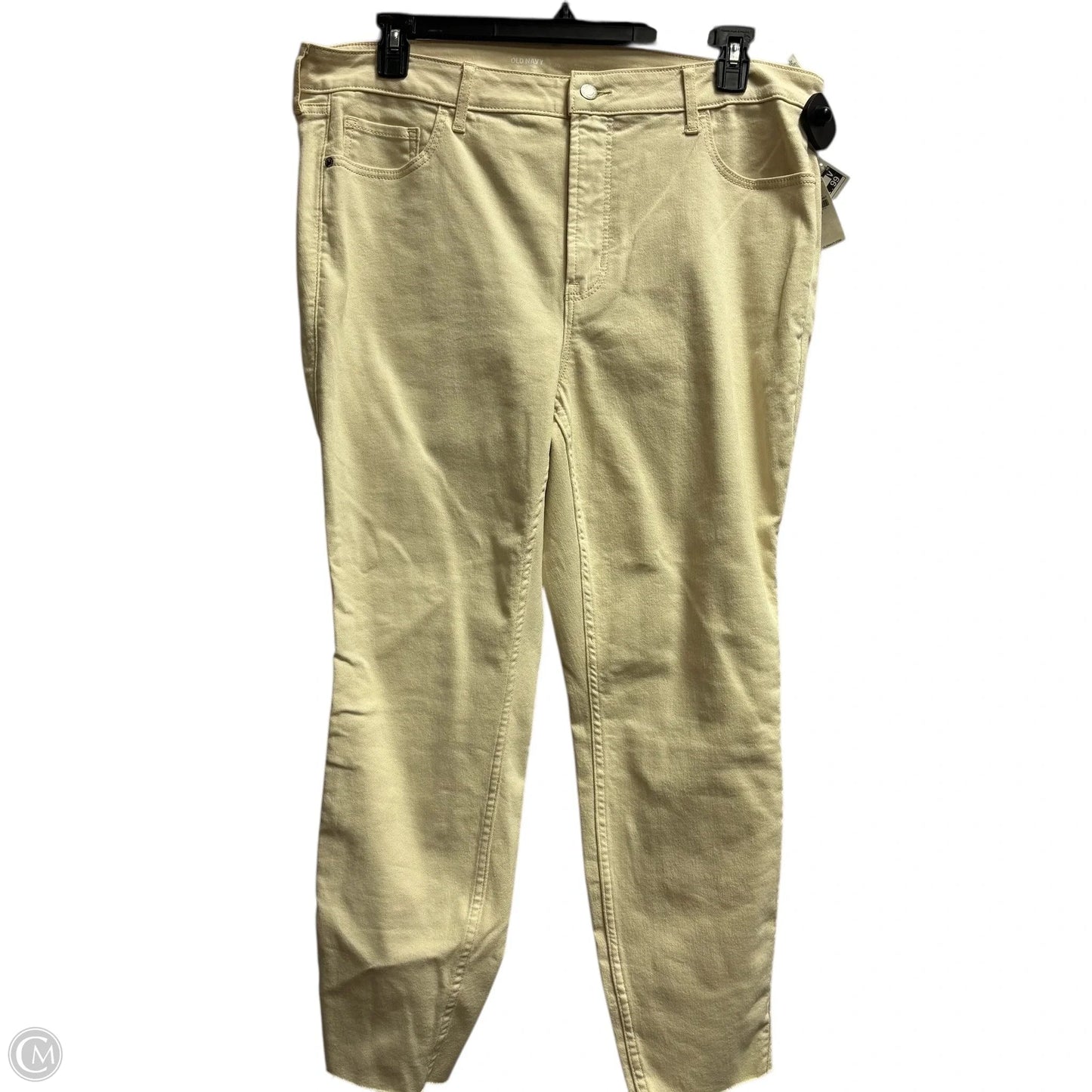 Jeans Skinny By Old Navy In Cream, Size: 20