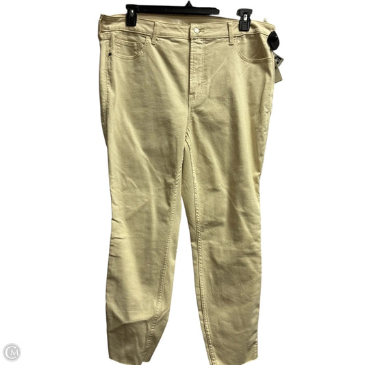 Jeans Skinny By Old Navy In Cream, Size: 20