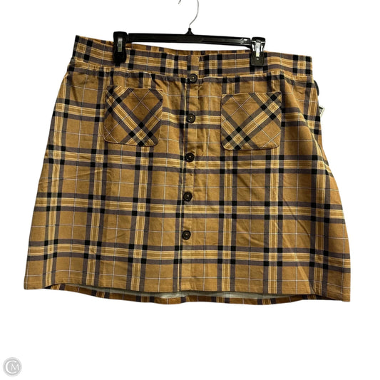 Skirt Mini & Short By Torrid In Plaid Pattern, Size: 3x