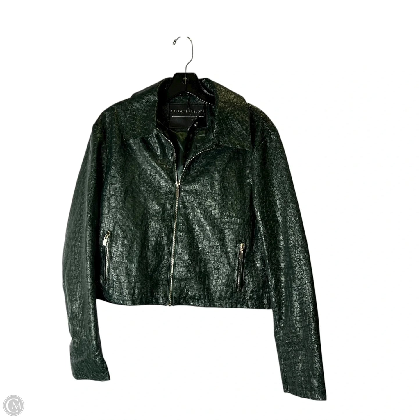 Jacket Moto By Bagatelle In Green, Size: S