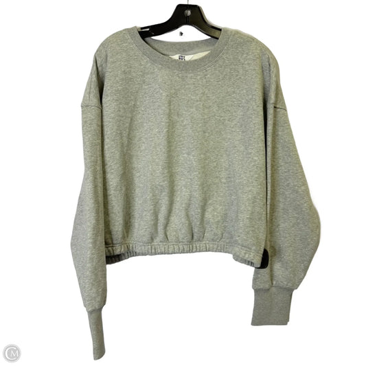 Athletic Sweatshirt Crewneck By Joy Lab In Grey, Size: L