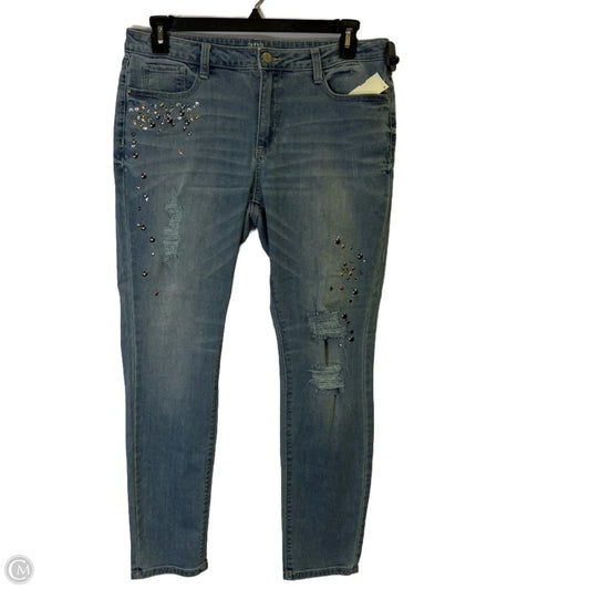 Jeans Skinny By Ana In Blue Denim, Size: 14