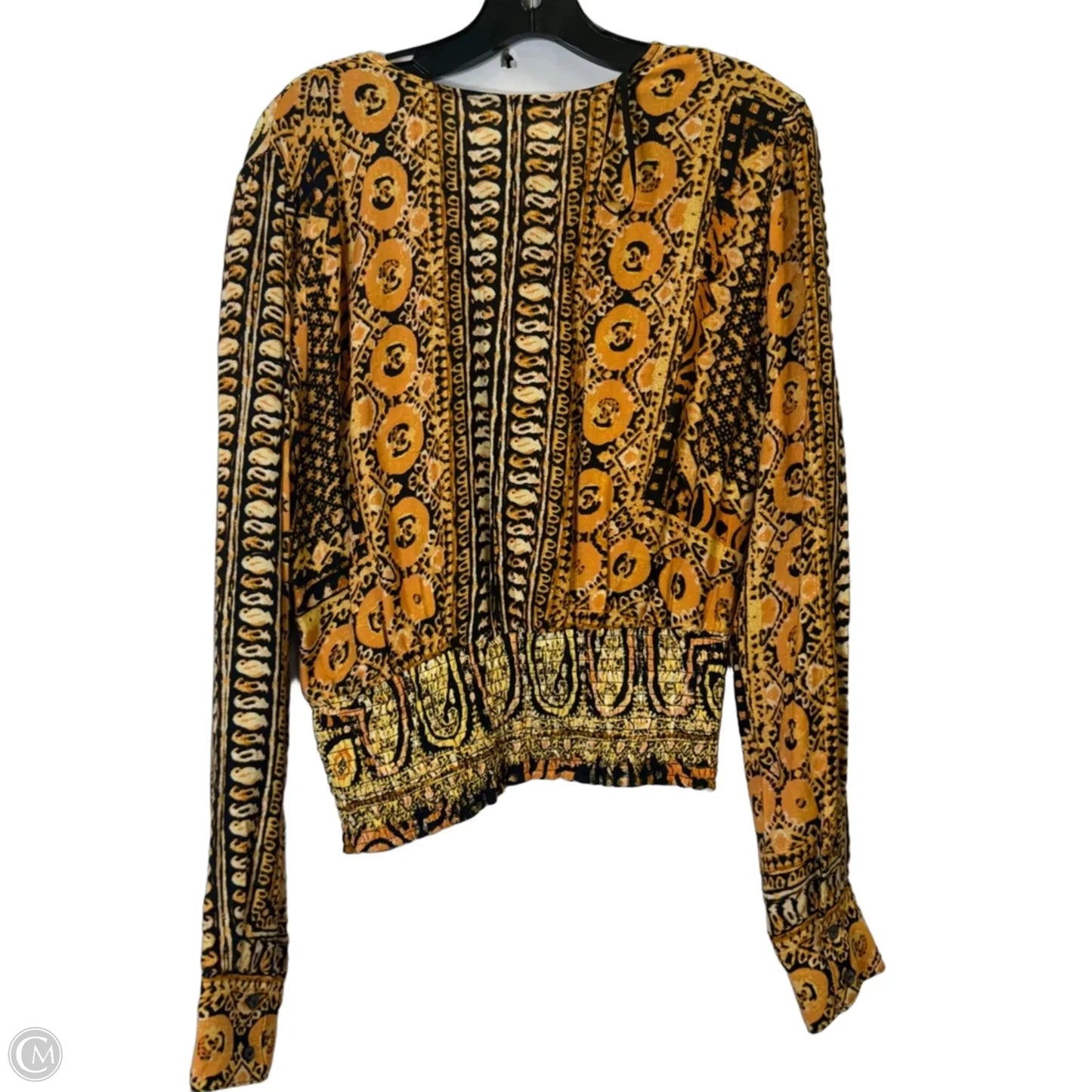 Top Long Sleeve By Free People In Orange, Size: L