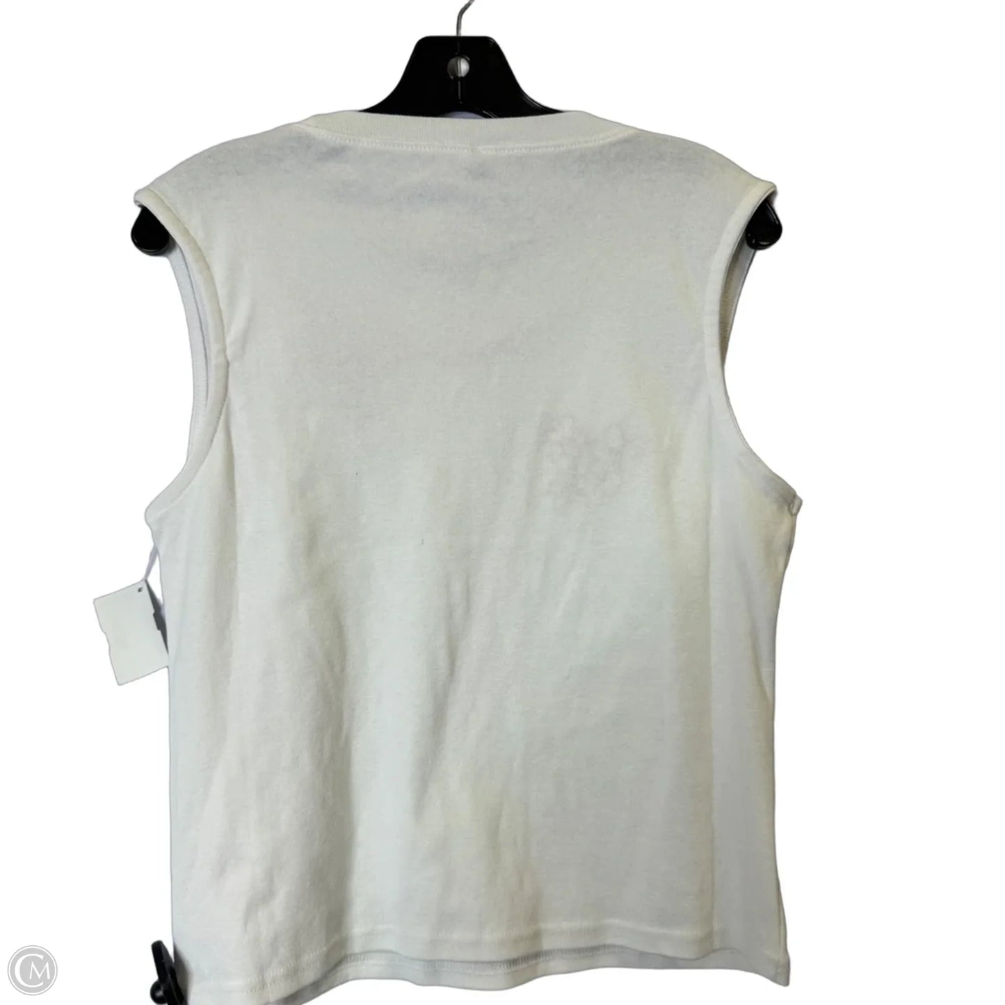 Top Sleeveless Basic By Clothes Mentor In White, Size: 2x