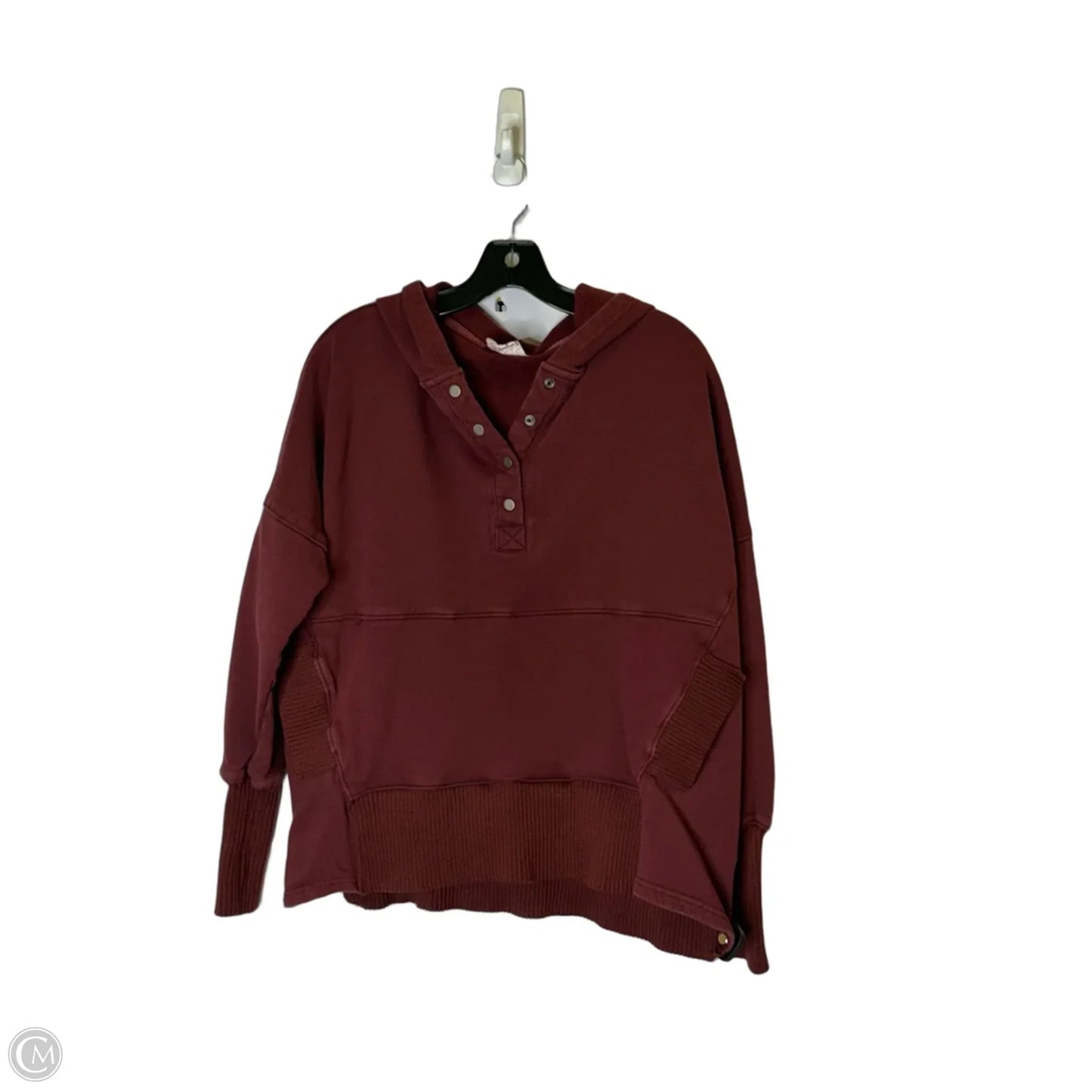 Sweatshirt Hoodie By Bucketlist In Red, Size: S