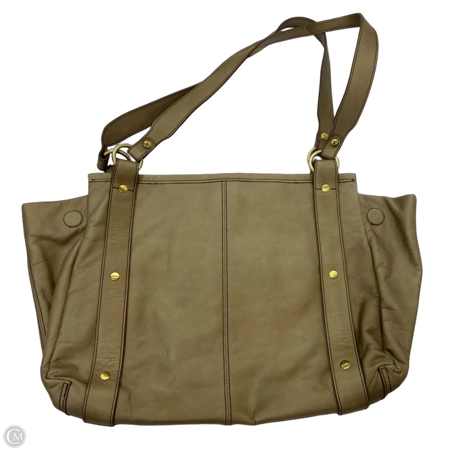 Handbag Leather By Hobo Intl, Size: Medium