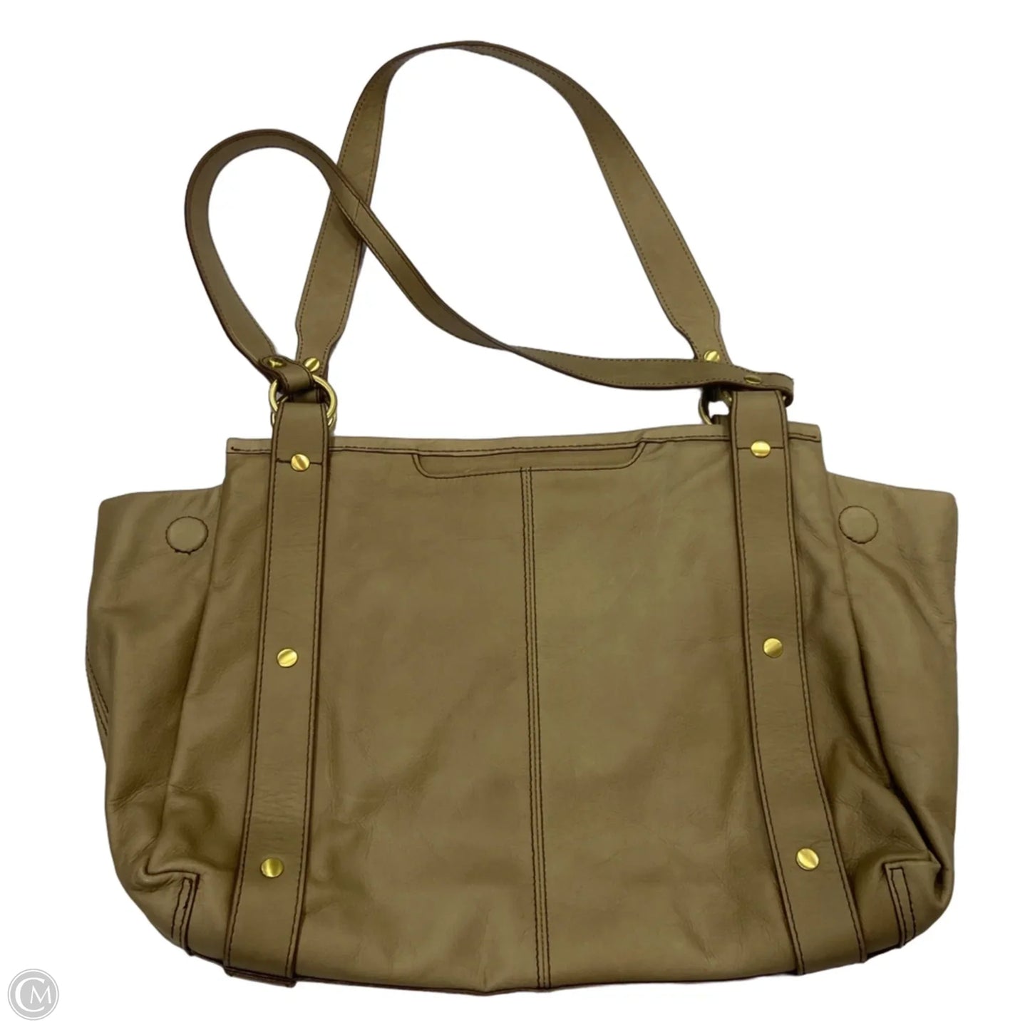 Handbag Leather By Hobo Intl, Size: Medium