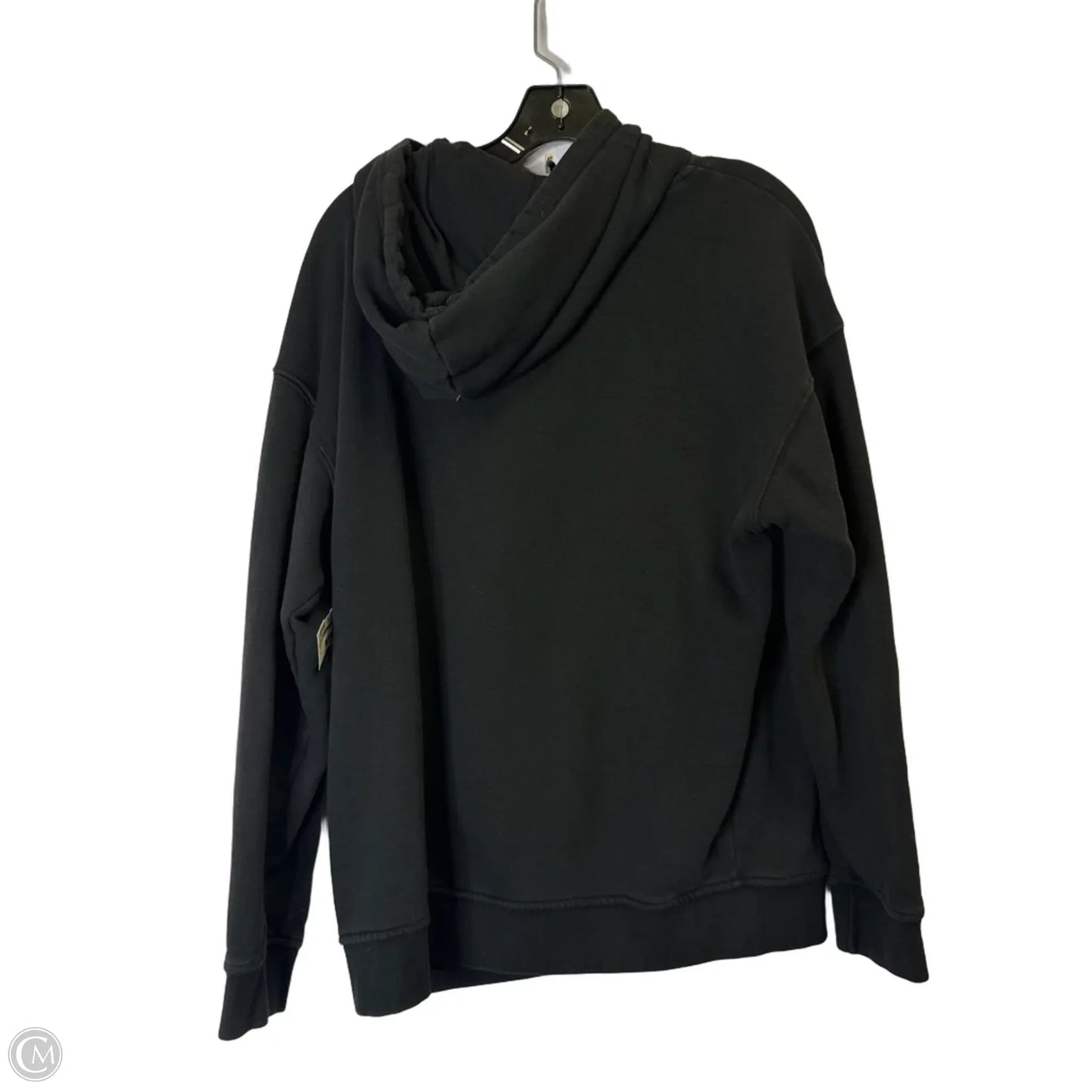 Athletic Sweatshirt Hoodie By Adidas In Black, Size: L