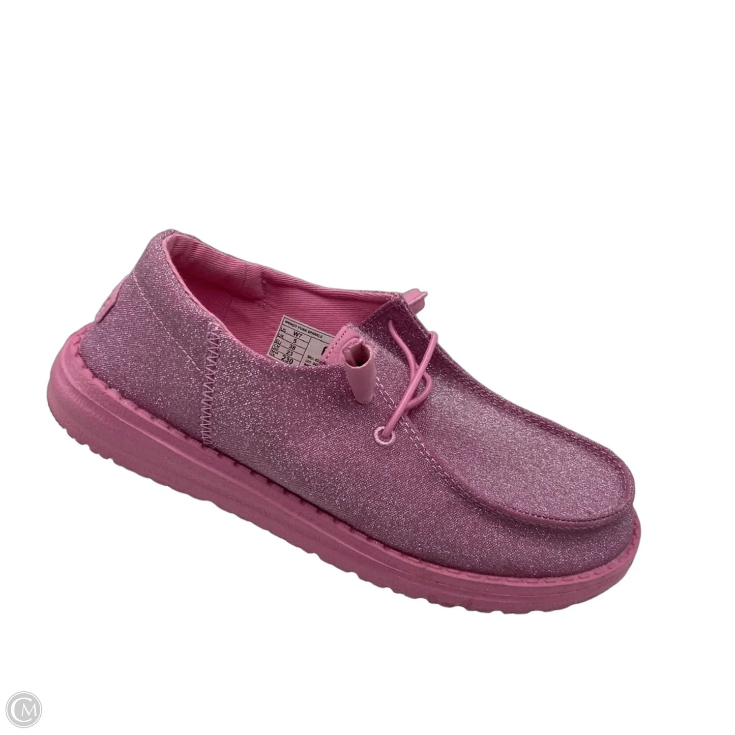 Shoes Flats By Hey Dude In Pink, Size: 7