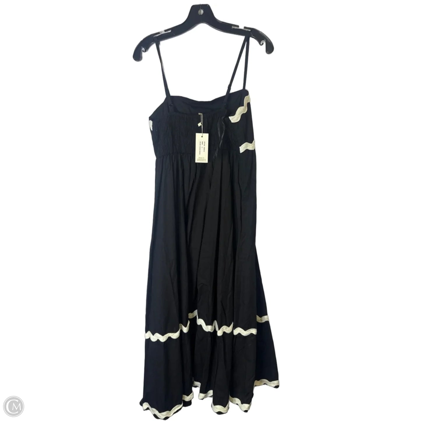 Dress Casual Maxi By Sim & Sam In Black, Size: L