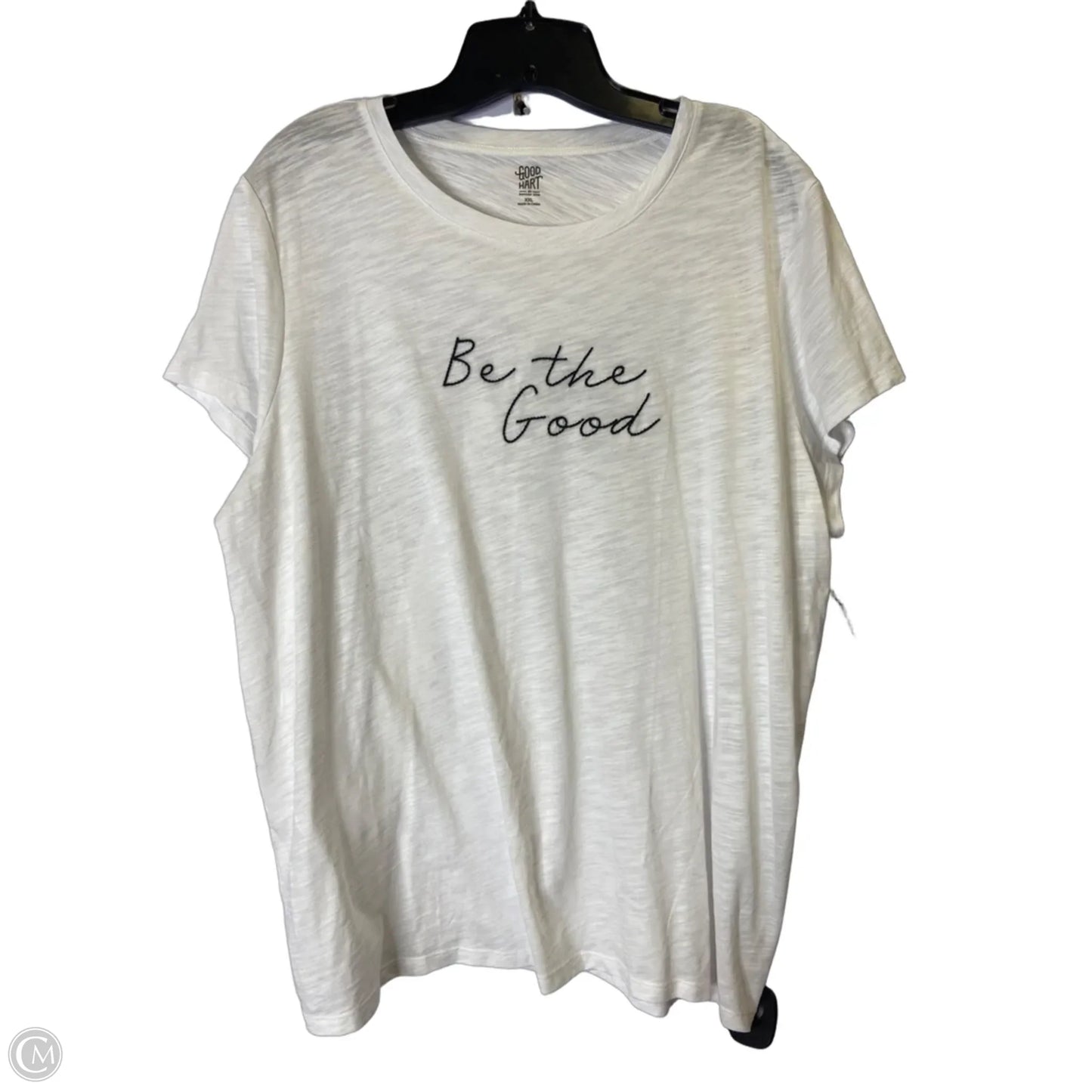 Top Short Sleeve Basic By Good Hart In White, Size: Xxl