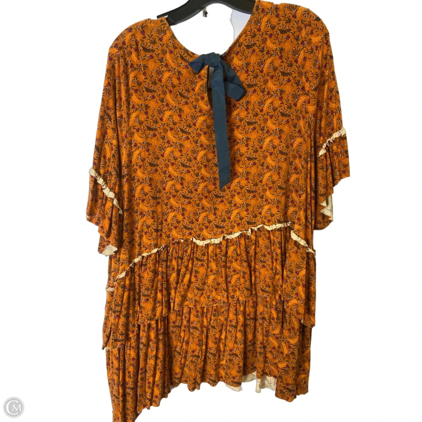 Top Short Sleeve By Matilda Jane In Orange, Size: Xxl