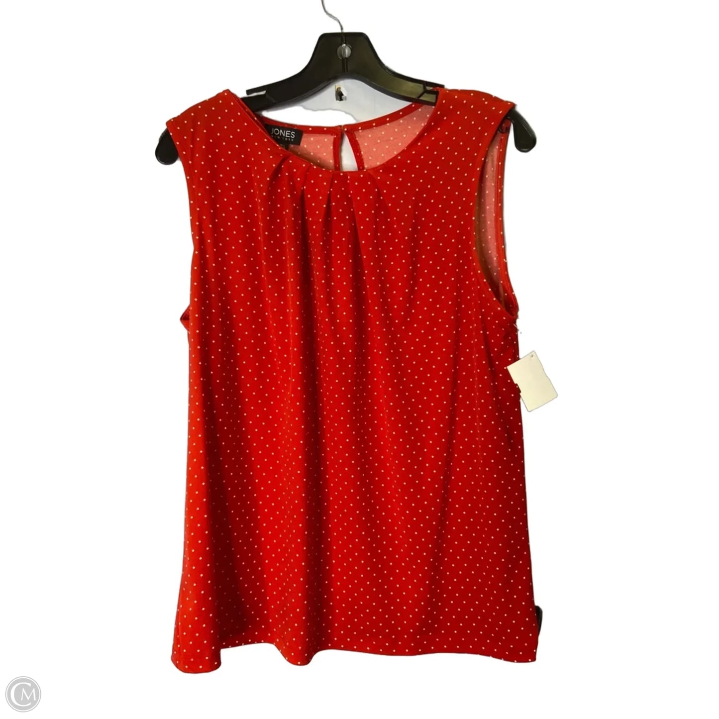 Top Sleeveless By Jones New York In Red, Size: L