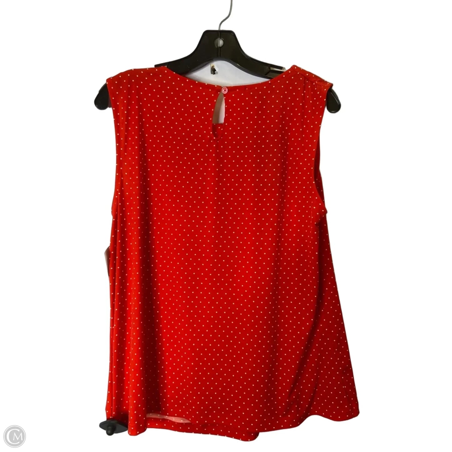 Top Sleeveless By Jones New York In Red, Size: L