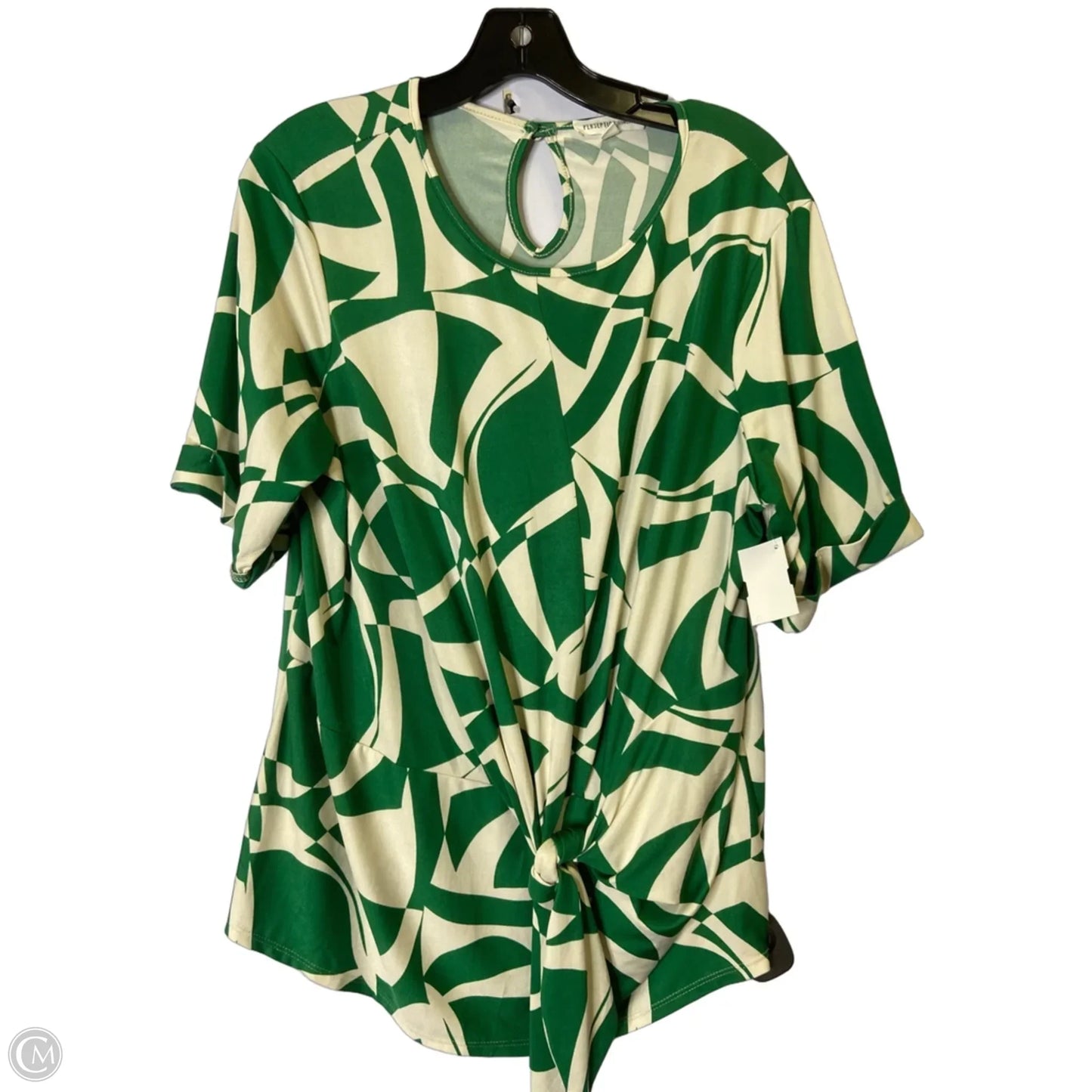 Top Short Sleeve By Clothes Mentor In Green, Size: Xl