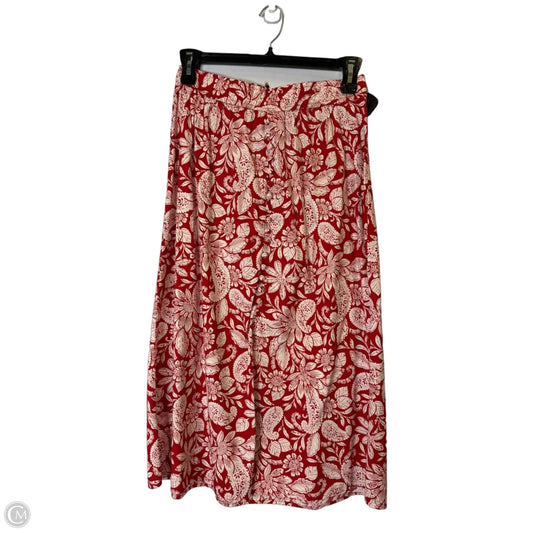 Skirt Maxi By Loft In Red, Size: S