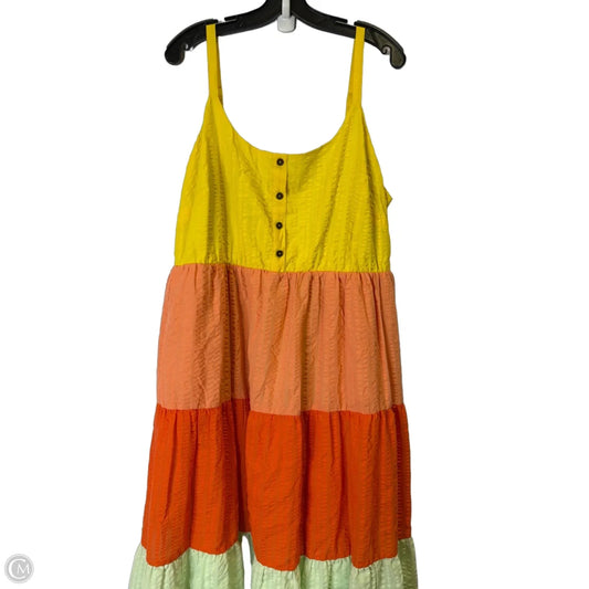 Dress Casual Midi By Torrid In Multi-colored, Size: 2x
