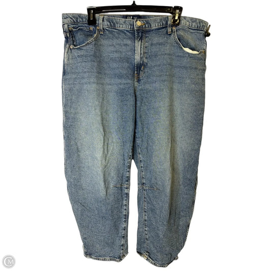Jeans Straight By Gap In Blue Denim, Size: 20