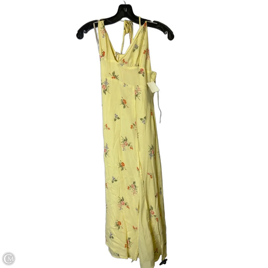 Dress Casual Midi By Forever 21 In Yellow, Size: M