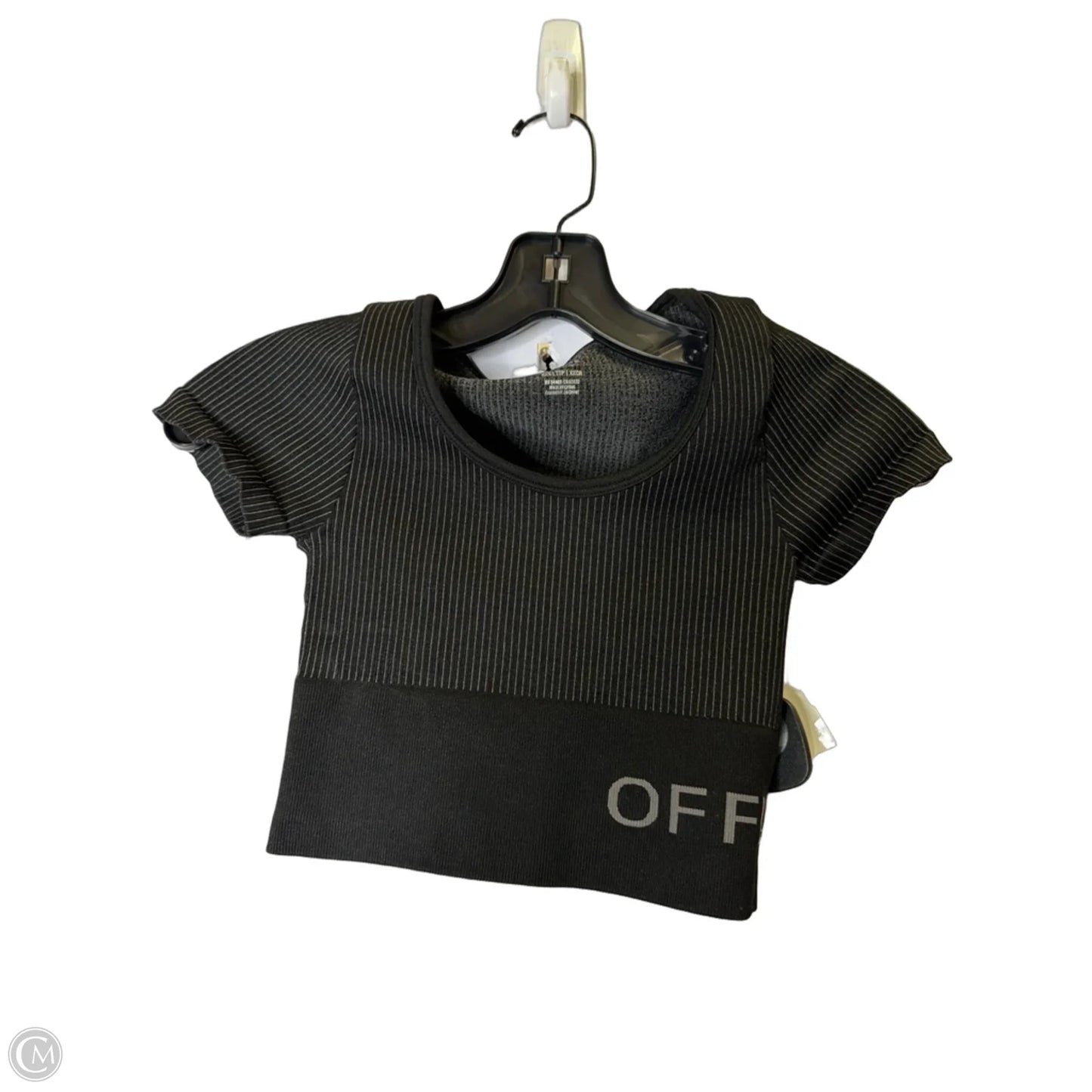 Athletic Top Short Sleeve By Offline In Black, Size: Xxs