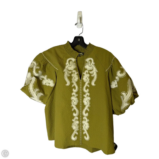 Top Short Sleeve By Thml In Green, Size: M