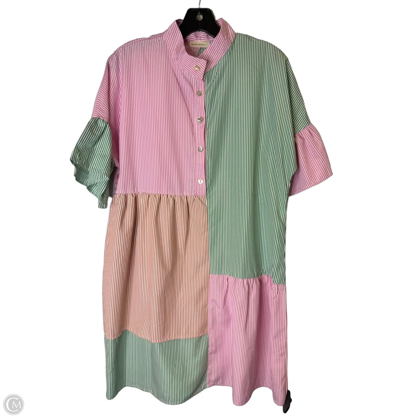 Dress Casual Short By Clothes Mentor In Striped Pattern, Size: L